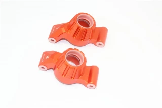 GPM Orange Aluminum Rear Stub Axle Carriers for Maxx 4S