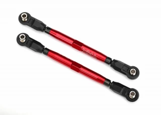 Traxxas TUBES Red 7075-T6 Aluminum Front 102mm Toe Links