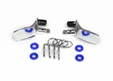 Traxxas TRX-4 Blazer Chrome Side Mirrors w/O-Rings & Body Clips (4) for #8130 Body