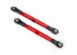 Traxxas Rustler 4x4 TUBES Red 7075-T6 Aluminum Front 87mm Toe Links