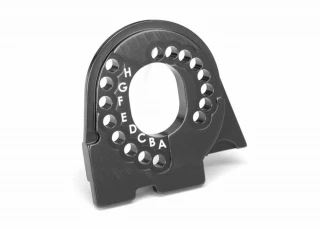 Traxxas TRX-4 TRX-6 Charcoal Gray 6061-T6 Aluminum Motor Mount Plate