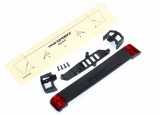 Traxxas TRX-4 Sport Tailgate Panel, Retainers, Mount, Tail Light Lens & Screws for #8111 & 8112 Body