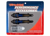 Traxxas Blue GTR Long Shocks w/PTFE-Coated Bodies & TiN Shafts (assembled w/o springs) (2)