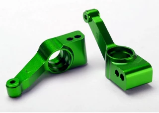 Traxxas Green Aluminum Stub Axle Carriers for 4x4 Slash Stampede Rustler