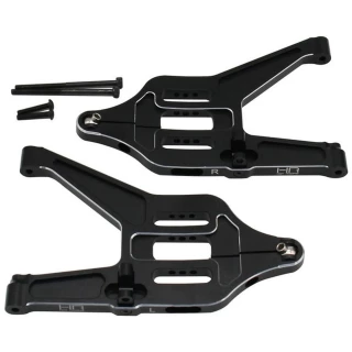 Hot Racing Black Aluminum Front Lower Arms for Traxxas UDR