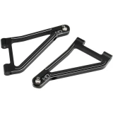 Hot Racing Black Aluminum Front Upper Arms for Traxxas UDR