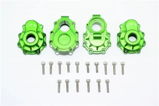 GPM Aluminum Rear Inner & Outer Portal Drive Housings for TRX-4 (Green)