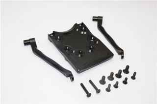 GPM Black Aluminum Rear Skid Plate Set for 2WD Stampede