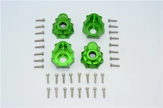 GPM Green Aluminum Outer Portal Drive Housings Fr & Rr for TRX-4