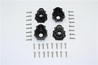 GPM Black Aluminum Outer Portal Drive Housings Fr & Rr for TRX-4