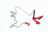 GPM Red 1/10 Scale Ground Anchor Chain & Hook for Crawlers Scalers