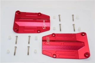 GPM Red Aluminum Center Skid Plate Set for X-Maxx