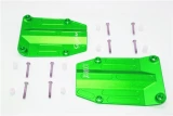 GPM Green Aluminum Center Skid Plate Set for X-Maxx