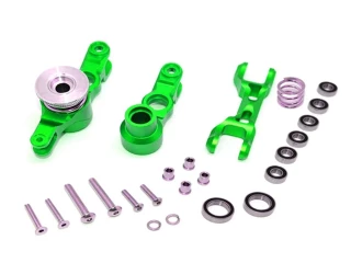 GPM Green Aluminum Steering Bellcrank Assembly & Servo Saver for X-Maxx