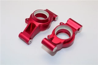 GPM Red Aluminum Rear Stub Axle Carriers for X-Maxx