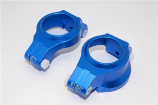 GPM Blue Aluminum Front Caster Blocks C-Hubs for X-Maxx