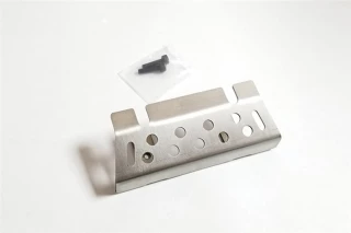 GPM Stainless Steel Front/Rear Lower Bumper/Chassis Skid Plate for TRX-4