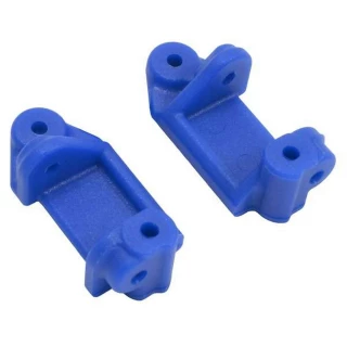 RPM Blue Front Caster Blocks for Traxxas 2WD Slash Rustler Stampede