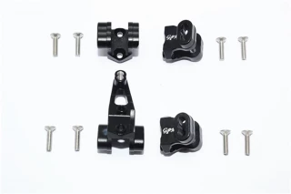 GPM Black Aluminum Front & Rear Axle Mount Set for Suspension Links on TRX-4