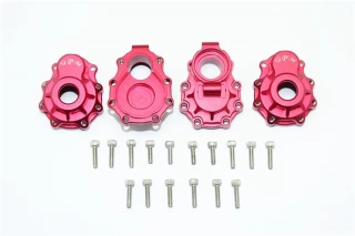 GPM Red Aluminum Rear Inner & Outer Portal Drive Housings for TRX-4