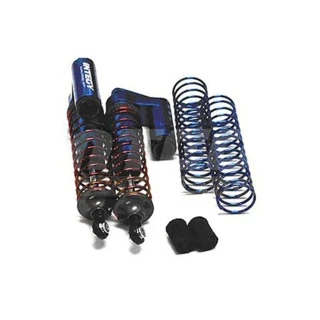 Integy MSR9 Rear Piggyback Shock set for the Traxxas Stampede, Rustler & Slash (Blue)