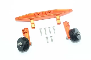 GPM Orange Aluminum Adjustable Wheelie Bar for Rustler 4x4