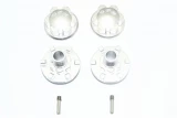 GPM Silver Aluminum Wheel Hex Claw & Locking Nuts for E-Revo 2.0