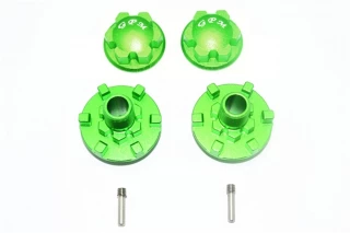 GPM Green Aluminum Wheel Hex Claw & Locking Nuts for E-Revo 2.0