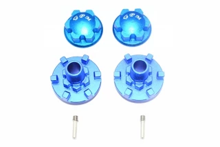 GPM Blue Aluminum Wheel Hex Claw & Locking Nuts for E-Revo 2.0