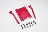 GPM Red Aluminum Rear Skid Plate Set for 2WD Stampede