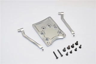 GPM Gunmetal Aluminum Rear Skid Plate Set for 2WD Stampede