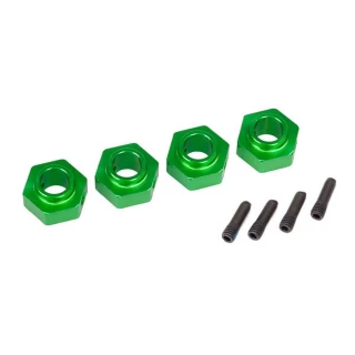 Traxxas TRX-4 Green 6061-T6 Aluminum 12mm Hex Wheel Hubs w/Pins