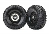 Traxxas Method 105 Black Chrome 1.9 Beadlock Wheels & Canyon Trail Tires