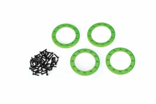 Traxxas Green Aluminum 1.9" Beadlock Rings (4) w/2x10 Capscrews (48)