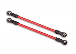 Traxxas TRX-4 Long Arm Lift Kit Red Rear Upper Suspension Links (5x115mm) w/Hollow Balls