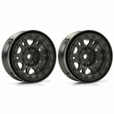 Pro-Line Impulse 1.9 Black Plastic Internal Bead-Loc Crawler Wheels (2)