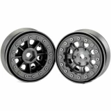 Pro-Line Denali 1.9 Black Bead-Loc 8 Spoke Crawler Wheels w/12mm Hex