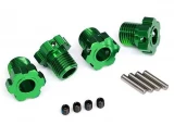 Traxxas Green Aluminum 17mm Splined Hex Wheel Hubs w/Pins & Set Screws