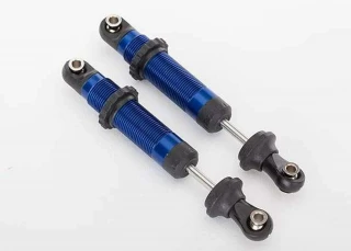 Traxxas TRX-4 GTS Blue Aluminum Shocks, Assembled w/Spring Retainers (2)