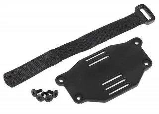 Traxxas TRX-4 Ford Bronco Battery Plate, Strap & 3x8 Flathead Screws (4) (requires #8072 inner fenders)