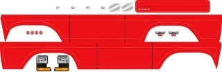 Traxxas TRX-4 Ford Bronco Red Decal Sheet