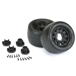 Pro-Line Prime 2.8 Tires on Raid Black 6x30 Front/Rear Wheels (2)