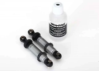 Traxxas TRX-4 Silver Aluminum GTS Shocks w/Spring Retainers (2)