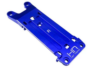 Hot Racing Blue Aluminum Rear Tie Bar Pin Mount for Traxxas X-Maxx 6S & 8S