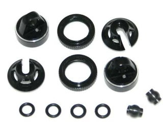 Hot Racing Black Aluminum Shock Upgrade Kit for Traxxas 1/16 GTR Shocks