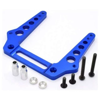 Hot Racing Blue Aluminum Front Shock Tower for Slash 2WD, Stampede, Rustler, Bandit, Nitro Stampede