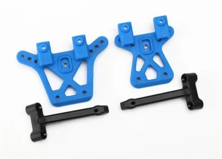 Traxxas Shock tower, front (1), rear (1)/ shock tower brace (2)