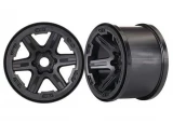 Traxxas E-Revo 2 Black 17mm Splined Hex 3.8 Wheels (2)