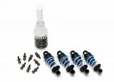 Traxxas Shocks, aluminum (blue-anodized) (assembled with springs) (4)