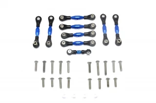 GPM Blue Complete Aluminum Tie Rod & Steering Link Set for 4-Tec 2.0